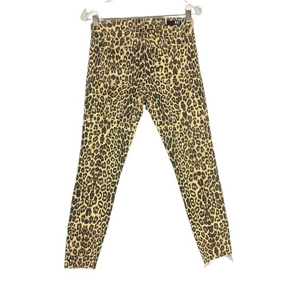 KUT from the Kloth Donna Ankle Skinny Leopard print Jean - Picture 2 of 7